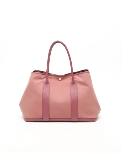 Pre-owned Hermes Hermès Garden Party 36 Pm Tote Bag In Pink
