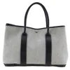 HERMES HERMÈS GARDEN PARTY GREY CANVAS TOTE BAG (PRE-OWNED)
