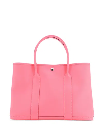 Pre-owned Hermes Garden Party Leather 36 Tote Bag In Pink