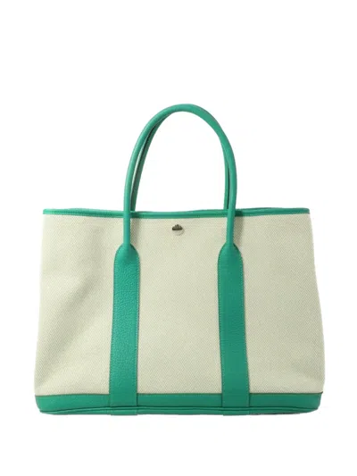 Pre-owned Hermes Garden Party Tote Bag In Neutral