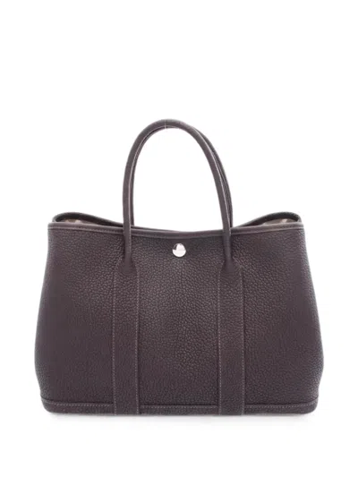 Pre-owned Hermes Garden Party Tpm Tote Bag In Brown
