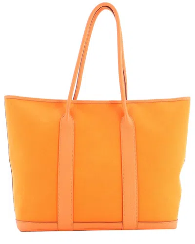 Hermes Hermès Garden Party Zip Tote Toile And 36 (authentic Pre-loved)