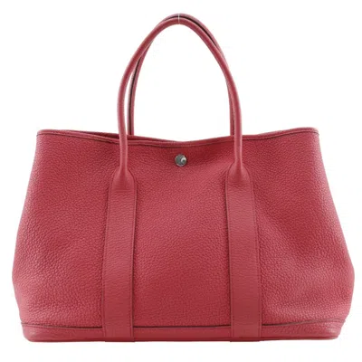 Pre-owned Hermes Garden Pink Negonda Leather Tote Bag ()