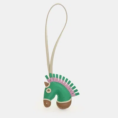 Pre-owned Hermes Geegee Camail Multicolor Milo Lambskin Bag Charm