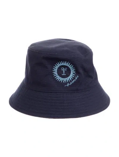 Pre-owned Hermes Gene Sunshine Bucket Hat In Blue