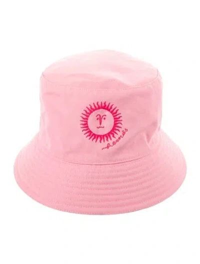 Pre-owned Hermes Gene Sunshine Bucket Hat In Pink