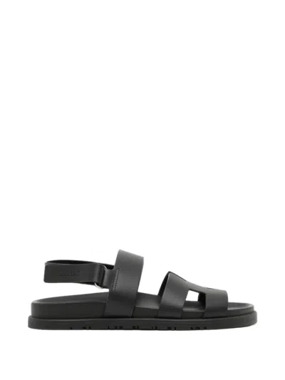 Pre-owned Hermes Genius Sandals In Black