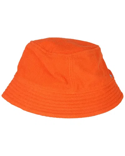 Pre-owned Hermes Hermès Geranium Terry Cloth Eden Bucket Hat (authentic Pre-loved)