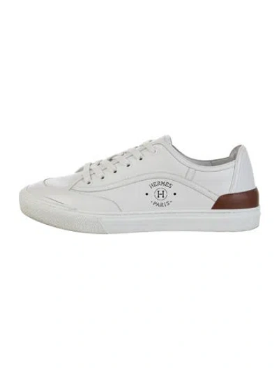 Pre-owned Hermes Get Sneakers In White