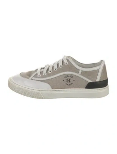 Pre-owned Hermes Get Sneakers In White