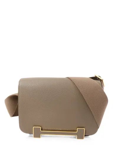 Pre-owned Hermes Geta Shoulder Bag In Neutral
