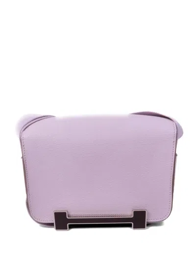 Pre-owned Hermes Geta Shoulder Bag In Purple