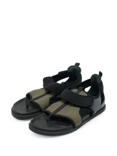 Pre-owned Hermes Giorno Sandals In Black