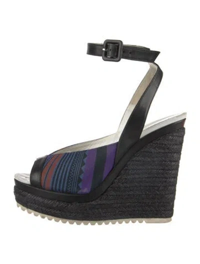 Pre-owned Hermes Glamour Canvas Espadrilles In Purple