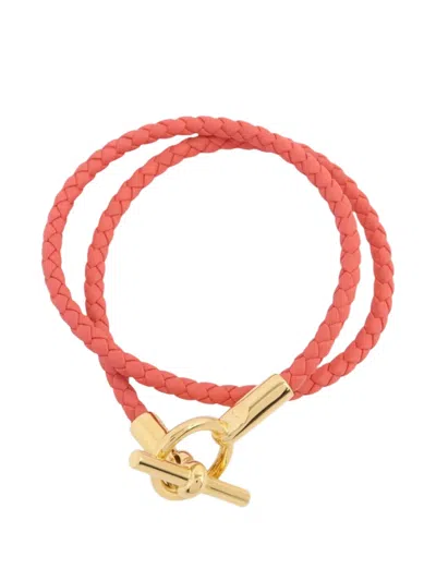 Pre-owned Hermes Glenan Double Tour Bracelet In Gold