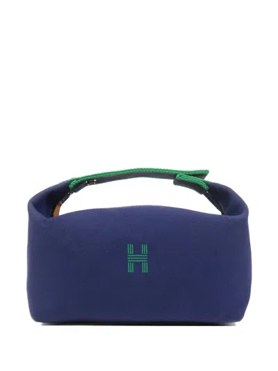 Pre-owned Hermes Gm Bride-a-brac Tote Bag In Blue
