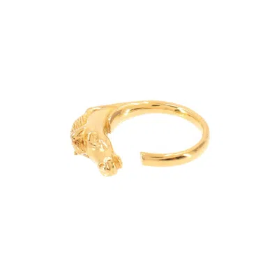 Pre-owned Hermes Gold Band Ring ()