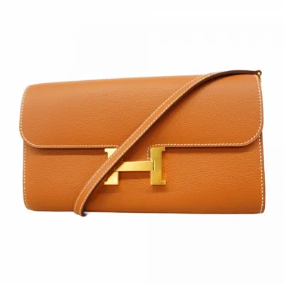 Pre-owned Hermes Gold Chain/shoulder Wallet ()