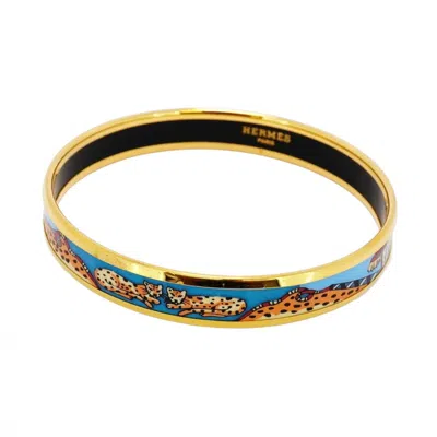 Pre-owned Hermes Gold Cloisonné/enamel Gold Plating Bangle () In Multi