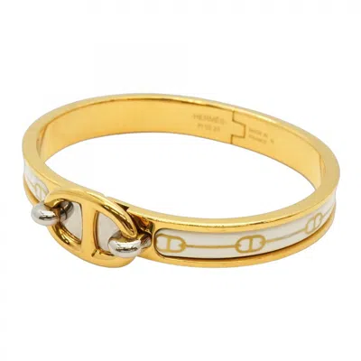 Pre-owned Hermes Gold Gold Plating Metal Bangle () In Multi