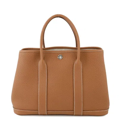 Pre-owned Hermes Gold Negonda Leather Tote Bag ()