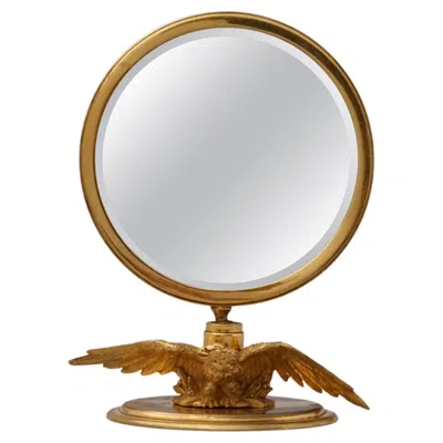 Pre-owned Hermes Gold Plated Mirror By Hermès Paris In Gray