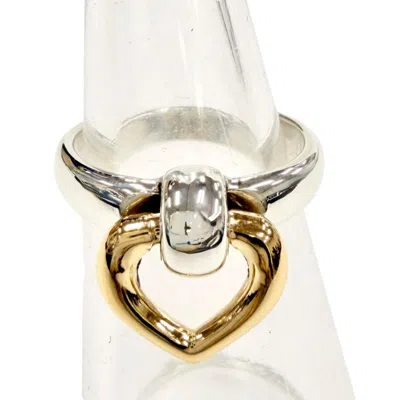 Pre-owned Hermes Gold Silver Gold (18k) Silver 925 Band Ring () In Gold, Silver