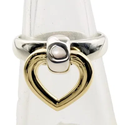 Pre-owned Hermes Gold Silver Gold (18k) Silver 925 Band Ring () In Gold, Silver