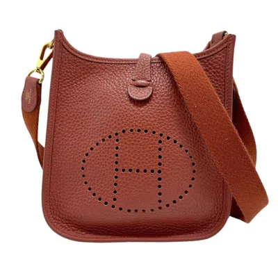 Pre-owned Hermes Gold Taurillon Clemence Leather Shoulder Bag ()