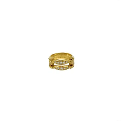 Pre-owned Hermes Gold Yellow Gold (18k) Band Ring ()