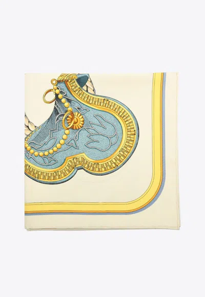 Pre-owned Hermes Grand Apparat Forever Silk Scarf