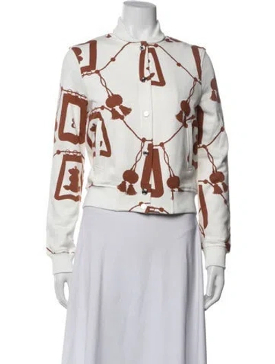 Pre-owned Hermes Graphic Print Bomber Jacket In Multi