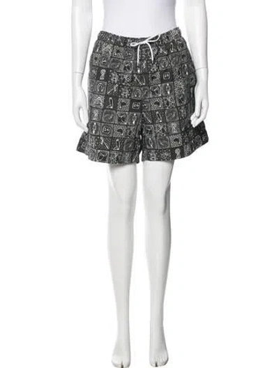 Pre-owned Hermes Graphic Print Coat In Green