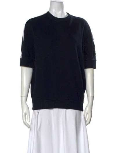 Pre-owned Hermes Graphic Print Crew Neck Sweatshirt In Black