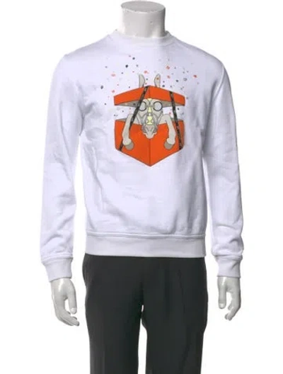 Pre-owned Hermes Graphic Print Crew Neck Sweatshirt In Black