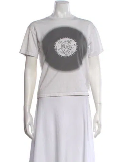 Pre-owned Hermes Graphic Print Crew Neck T-shirt In White