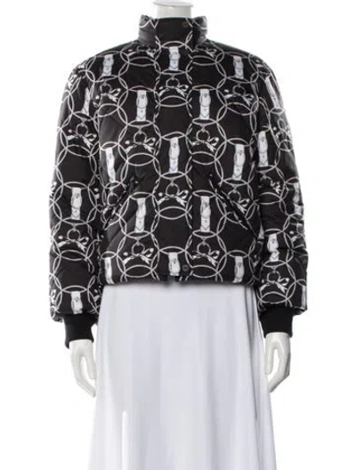 Pre-owned Hermes Graphic Print Jacket In Black