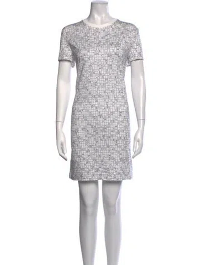 Pre-owned Hermes Graphic Print Mini Dress In Multicolor
