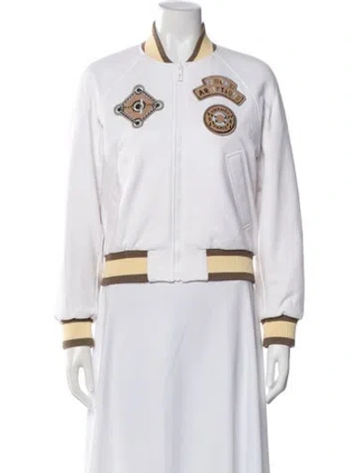 Pre-owned Hermes Graphic Print Performance Jacket In White