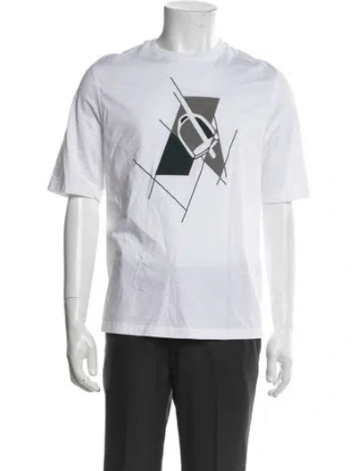 Pre-owned Hermes Graphic Print Short Sleeve Shirt In Black