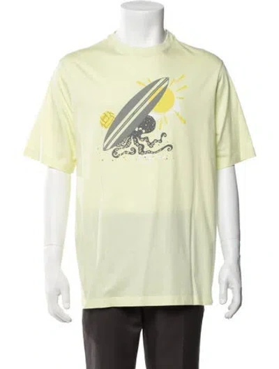 Pre-owned Hermes Graphic Print Short Sleeve Shirt In Green