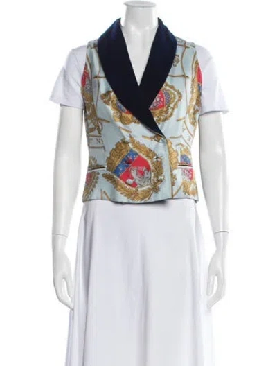 Pre-owned Hermes Graphic Print Vest In Multi