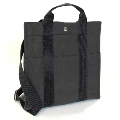 Pre-owned Hermes Gray Canvas Backpack ()