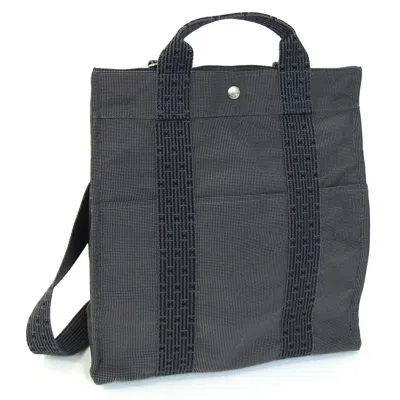 Pre-owned Hermes Gray Canvas Backpack ()