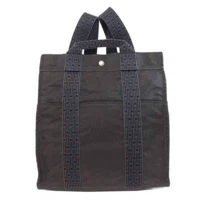 Pre-owned Hermes Gray Canvas Backpack ()