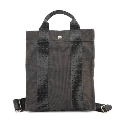 Pre-owned Hermes Gray Canvas Backpack ()