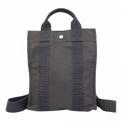 Pre-owned Hermes Gray Canvas Backpack ()
