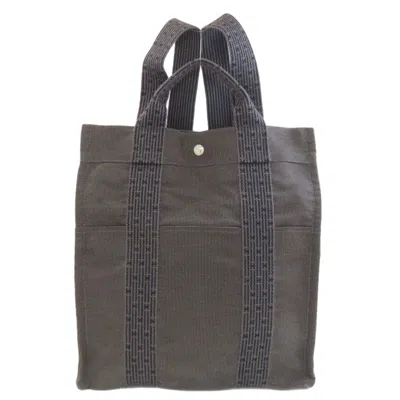 Pre-owned Hermes Gray Canvas Backpack ()