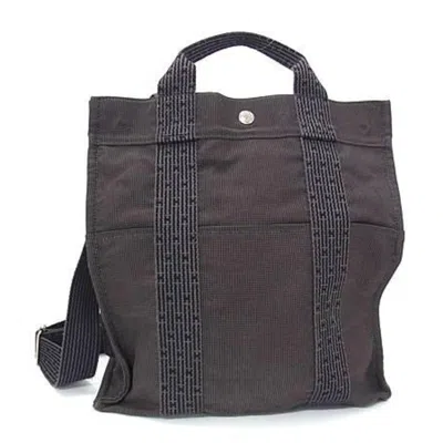Pre-owned Hermes Gray Canvas Backpack ()