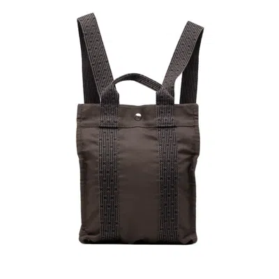 Pre-owned Hermes Gray Canvas Backpack ()